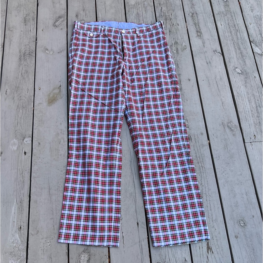 Polo Ralph Lauren Plaid Suffield Fit Flat Front Pants